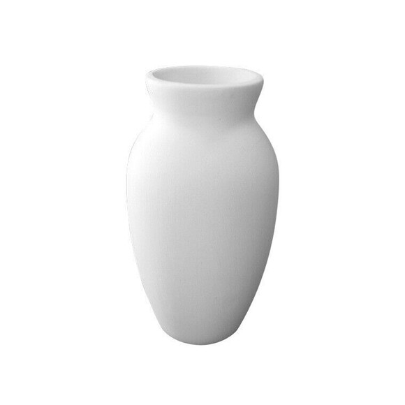 12 Pack - BISQUE IMPORTS Elegant Bud Vase - Ready to Paint - No Firing - 4x2" - Picture 1 of 7